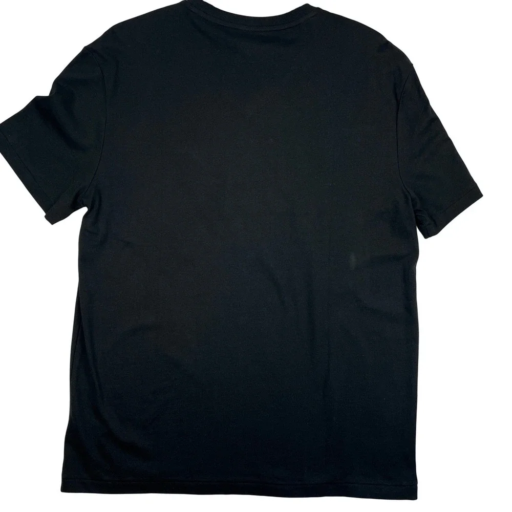 Polo Ralph Lauren Mens V-Neck T-Shirt Black Red Pony Logo Size Medium NWOT